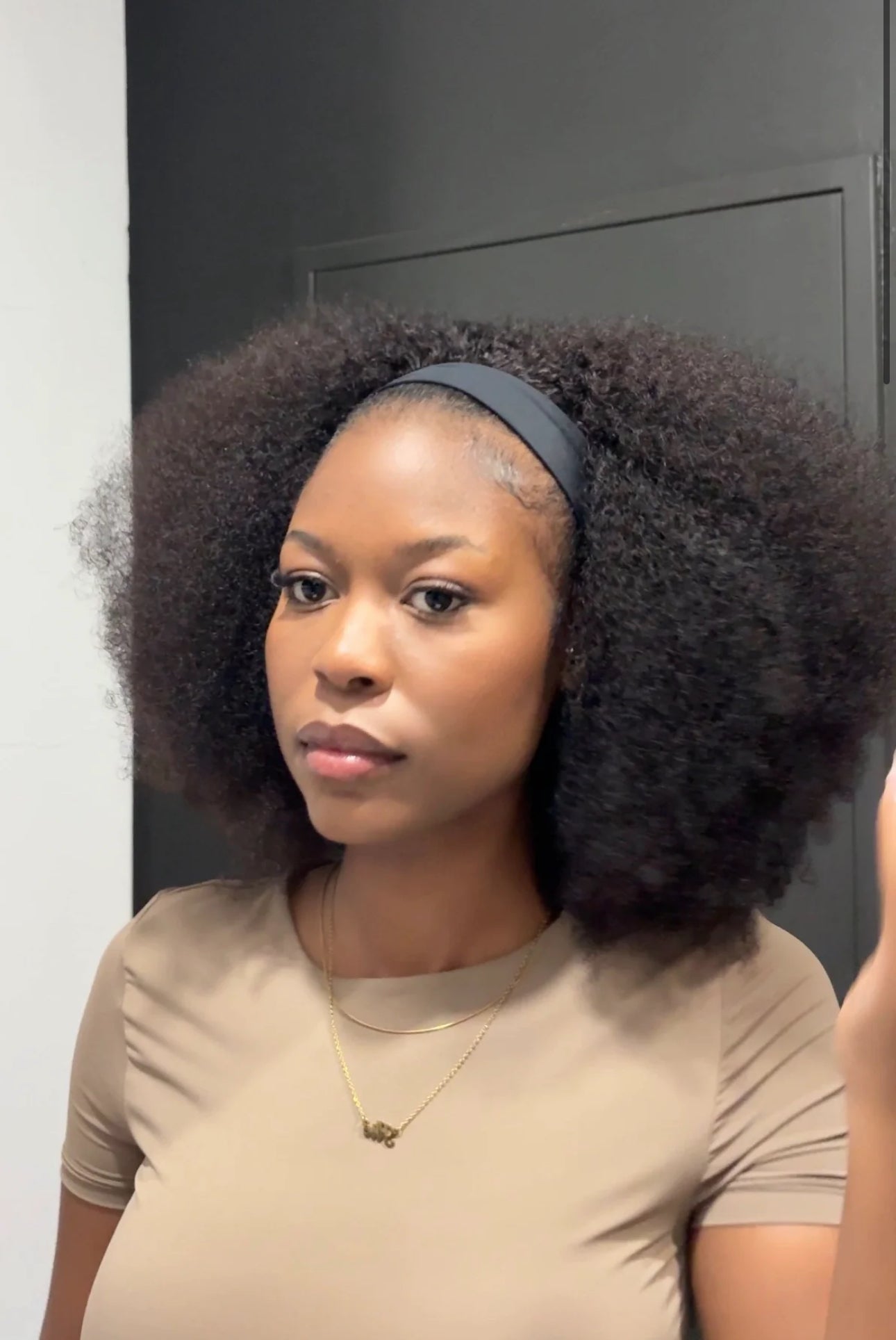 Afro Curly Headband Wig