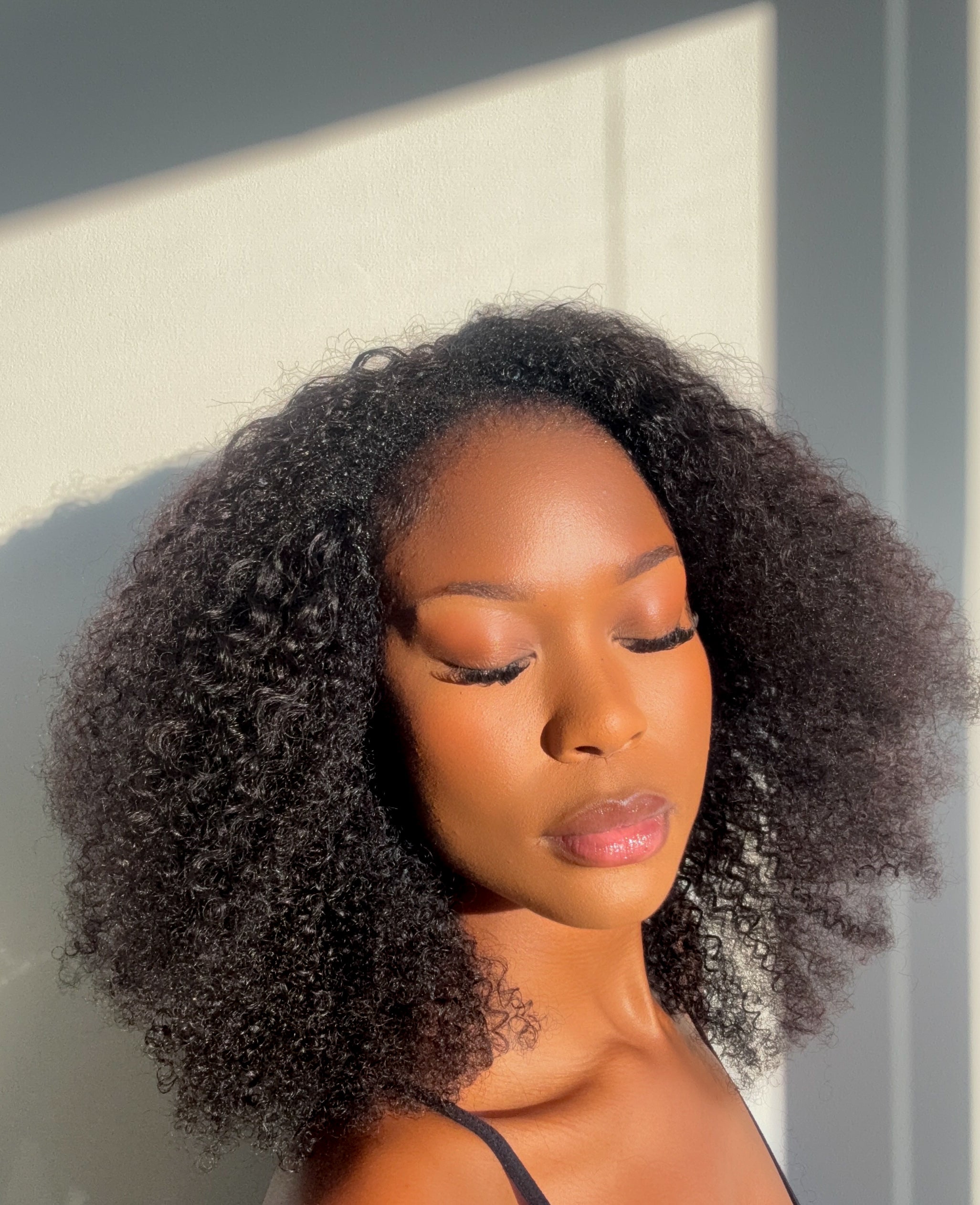 Afro Curly Wear and Go Half Wig