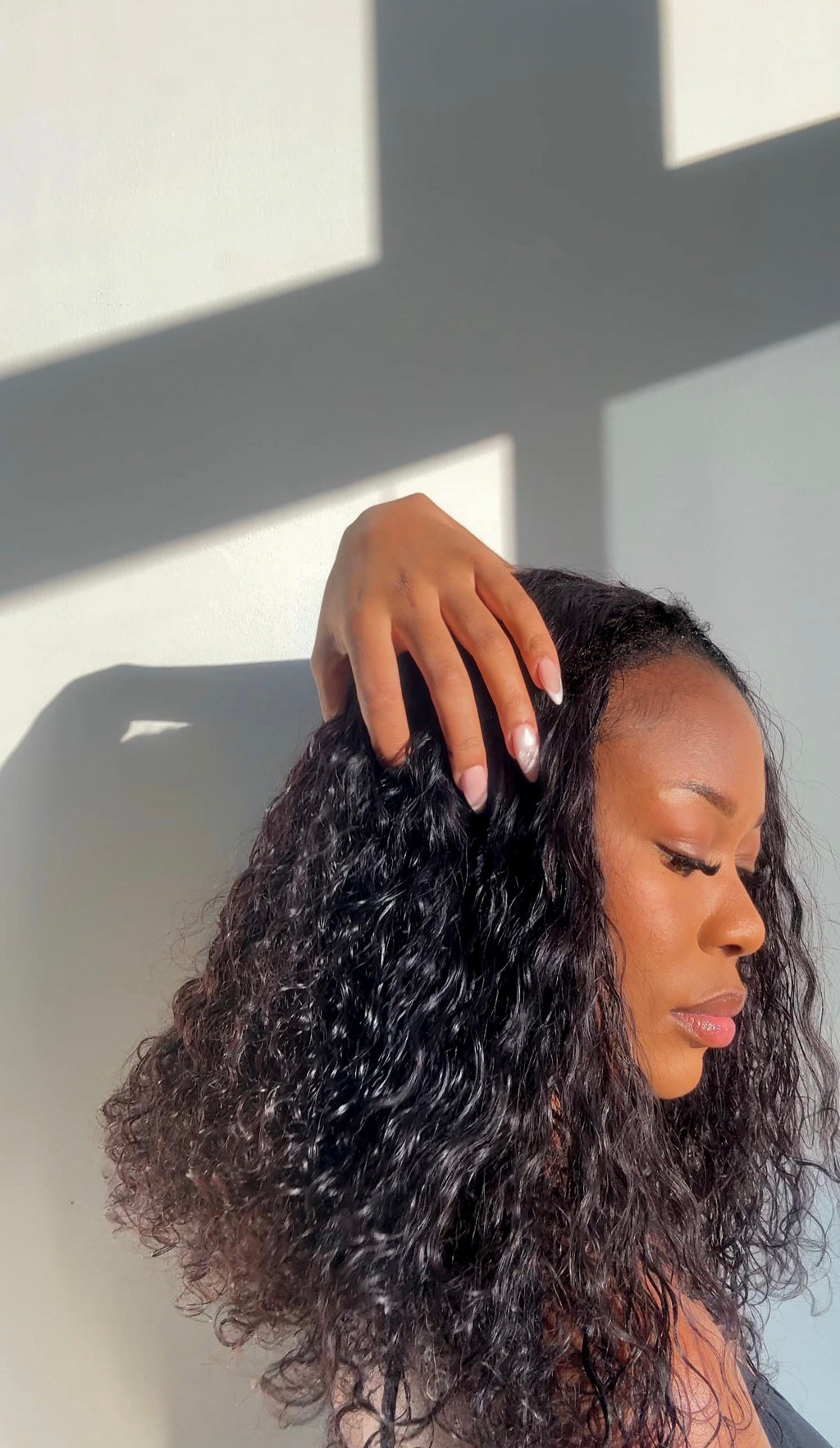 Curly Deep Wave Half Wig