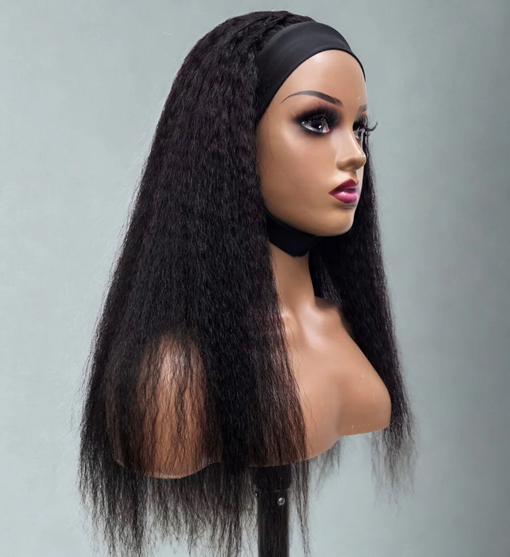 Kinky Straight Headband Wig